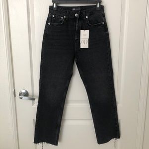 Zara Black Straight Jeans new with tags